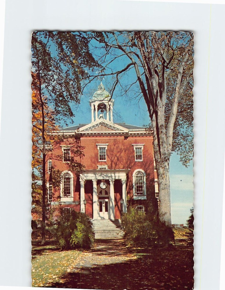 Postcard Hathorn Hall Bates College Lewiston Maine USA