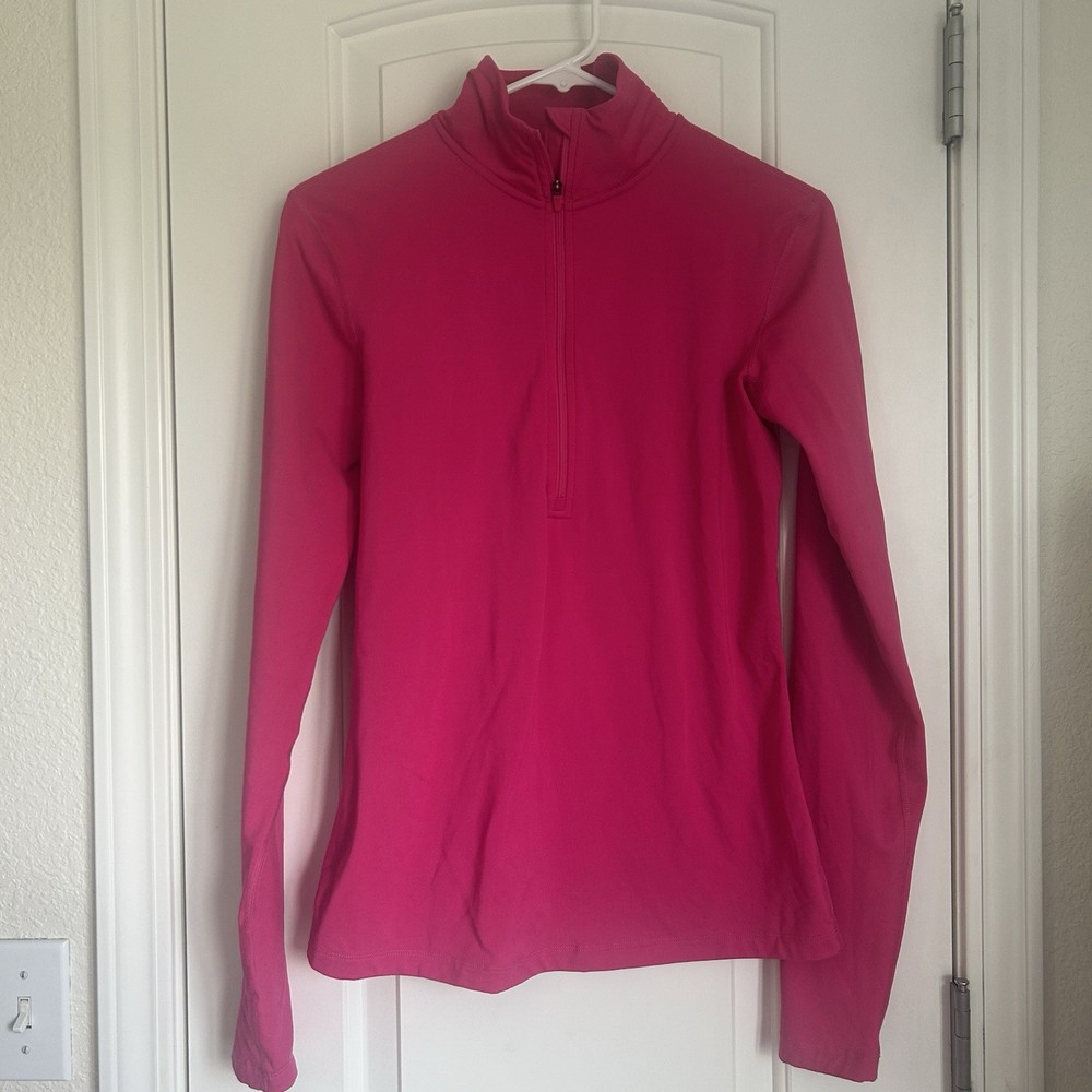 Nike Women’s Magenta Pink Dri Fit Quarter Zip Long Sleeve Pullover - Size M