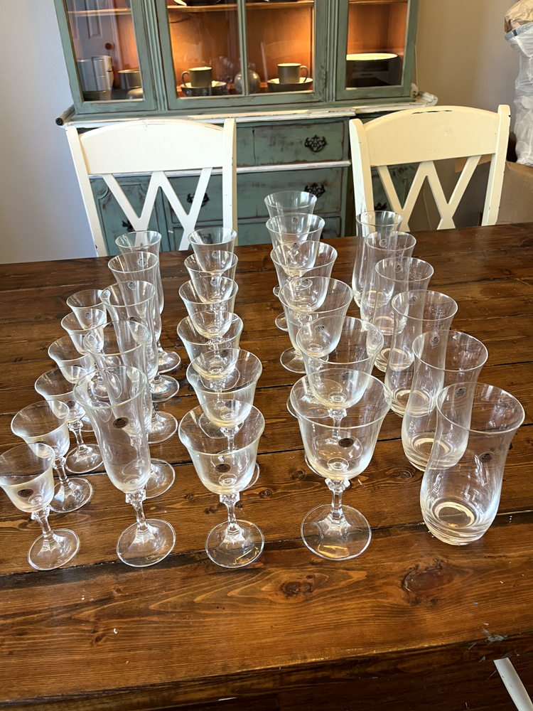 Vintage Royal Bavarian Crystal Drinkware Set