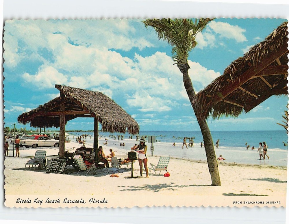 Postcard Siesta Key Beach Sarasota Florida USA