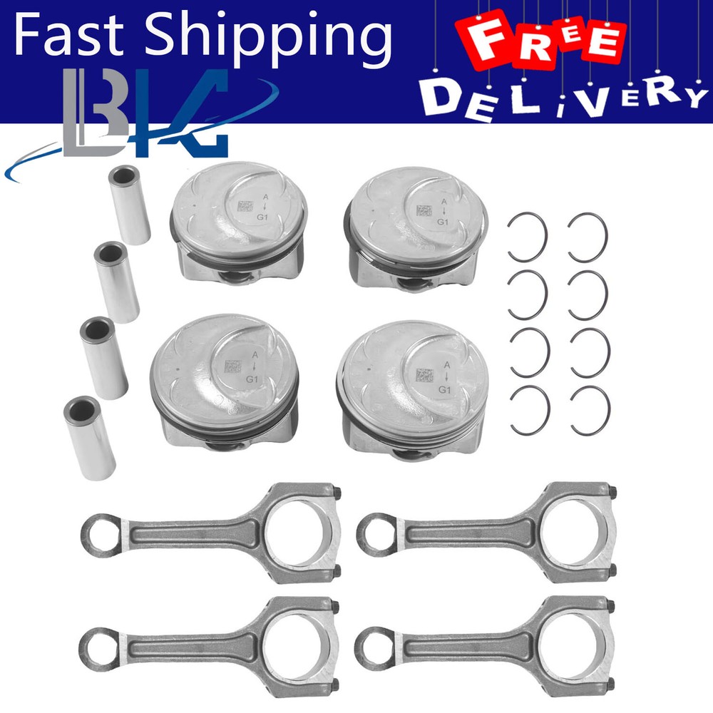 G4KH 2.0T Engine Pistons & Connecting Rod For Hyundai 23410-2G410 23510-2G440 US