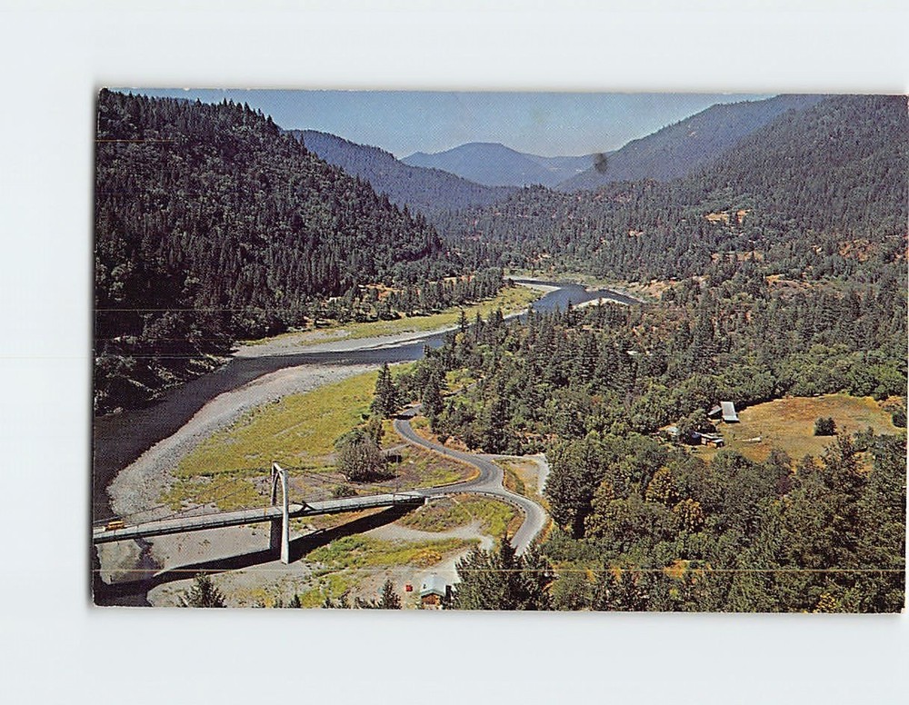 Postcard Klamath River Orleans California USA North America
