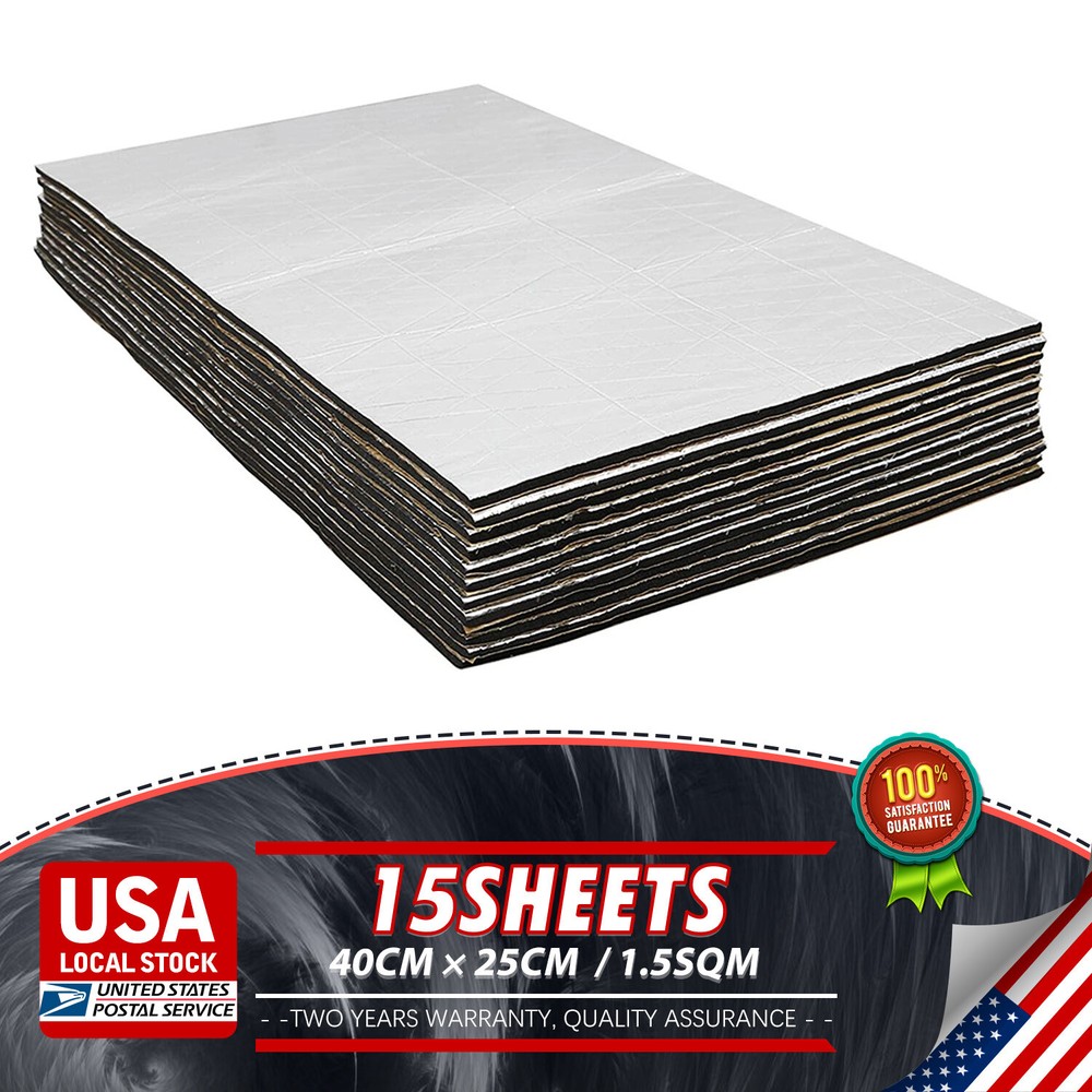 Self-adhesive fireproof soundproof heat insulation mat for car hood engine