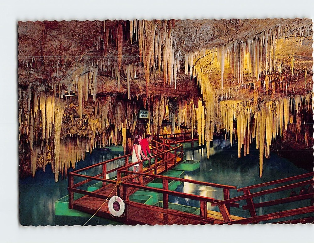Postcard Crystal Caves Bermuda British Overseas Territory