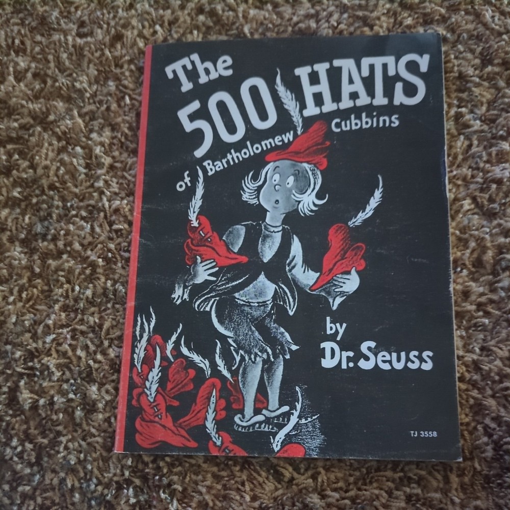 Dr. Seuss The 500 Hats of Bartholomew Cubbins, Vintage 1966 Paperback Scholastic