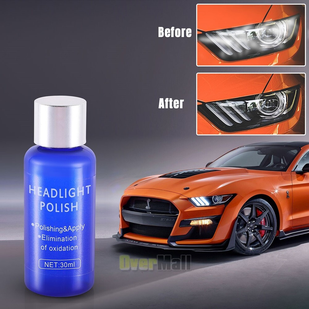 Headlight Cover Len Restorer Cleaner Repair Liquid Polish Car Accessories 30ml