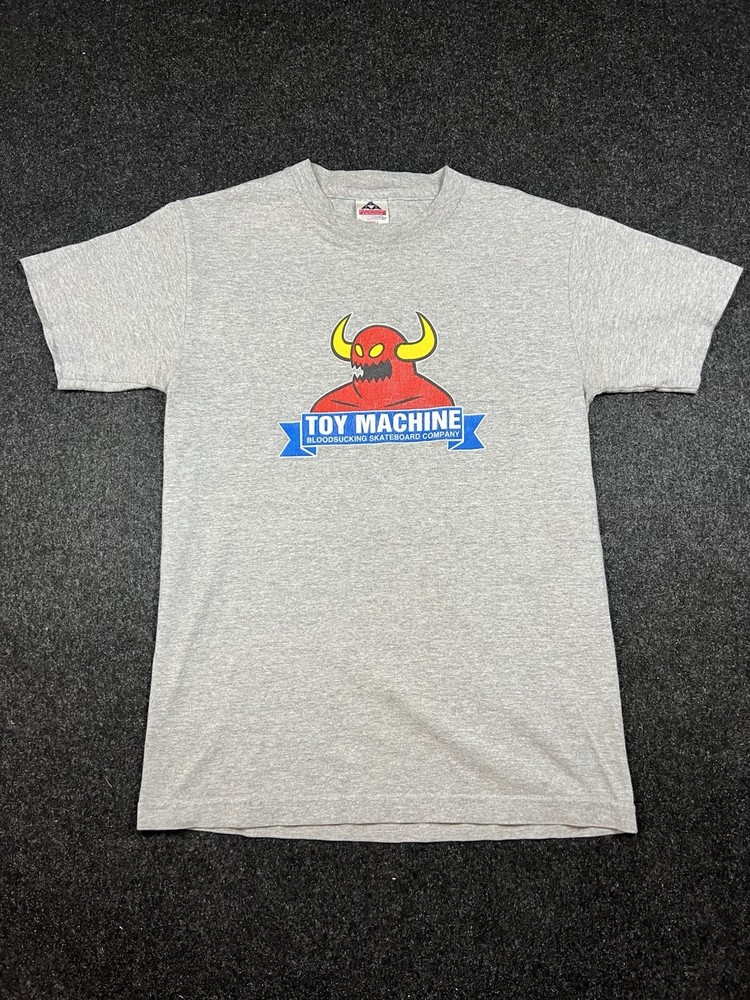 Vintage 90s Toy Machine Skateboards Monster Tee Size Small