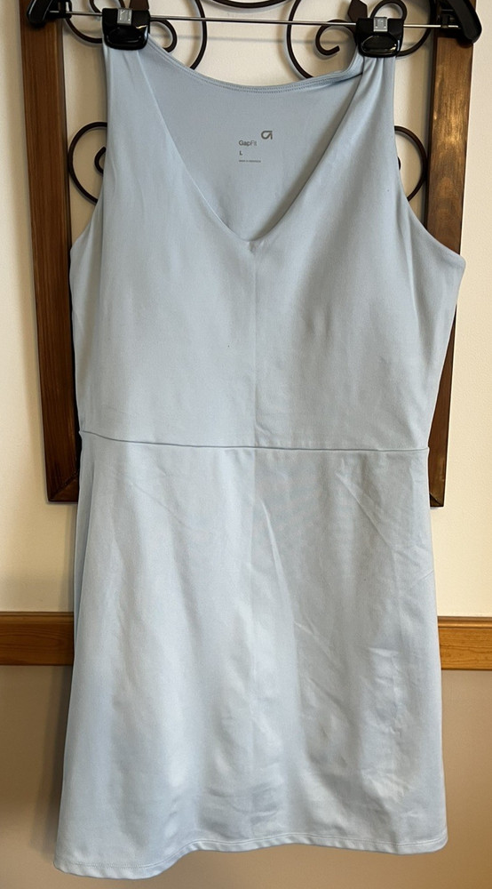 Gapfit Active Skort Dress Size Large Padded Light Blue NWOT
