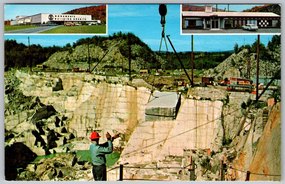 Vtg Postcard Rock Of Ages Granite Barre, VT 1950s