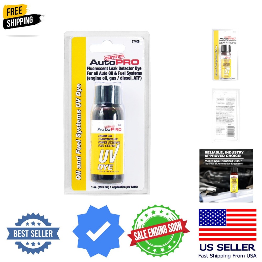 Certified Auto Pro Oil and Fuel System UV Dye Leak Detection for Cars & Truck...