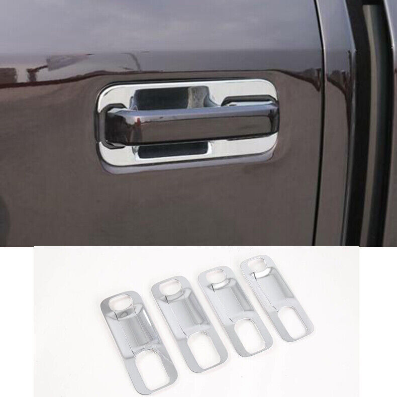 For Ford F-150 2015-2020 Chrome Car Exterior Door Handle Bowl Cup Cover Trim