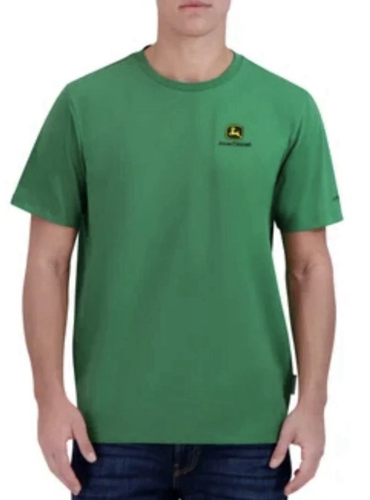 John Deere Men’s Size XL JD Green Logo Short Sleeve Tee T-Shirt NWT