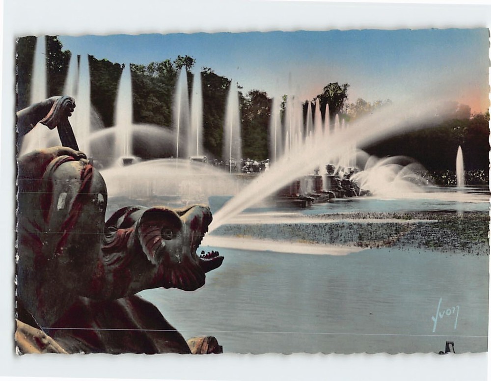 Postcard Grandes eaux au bassin de Neptune Versailles France