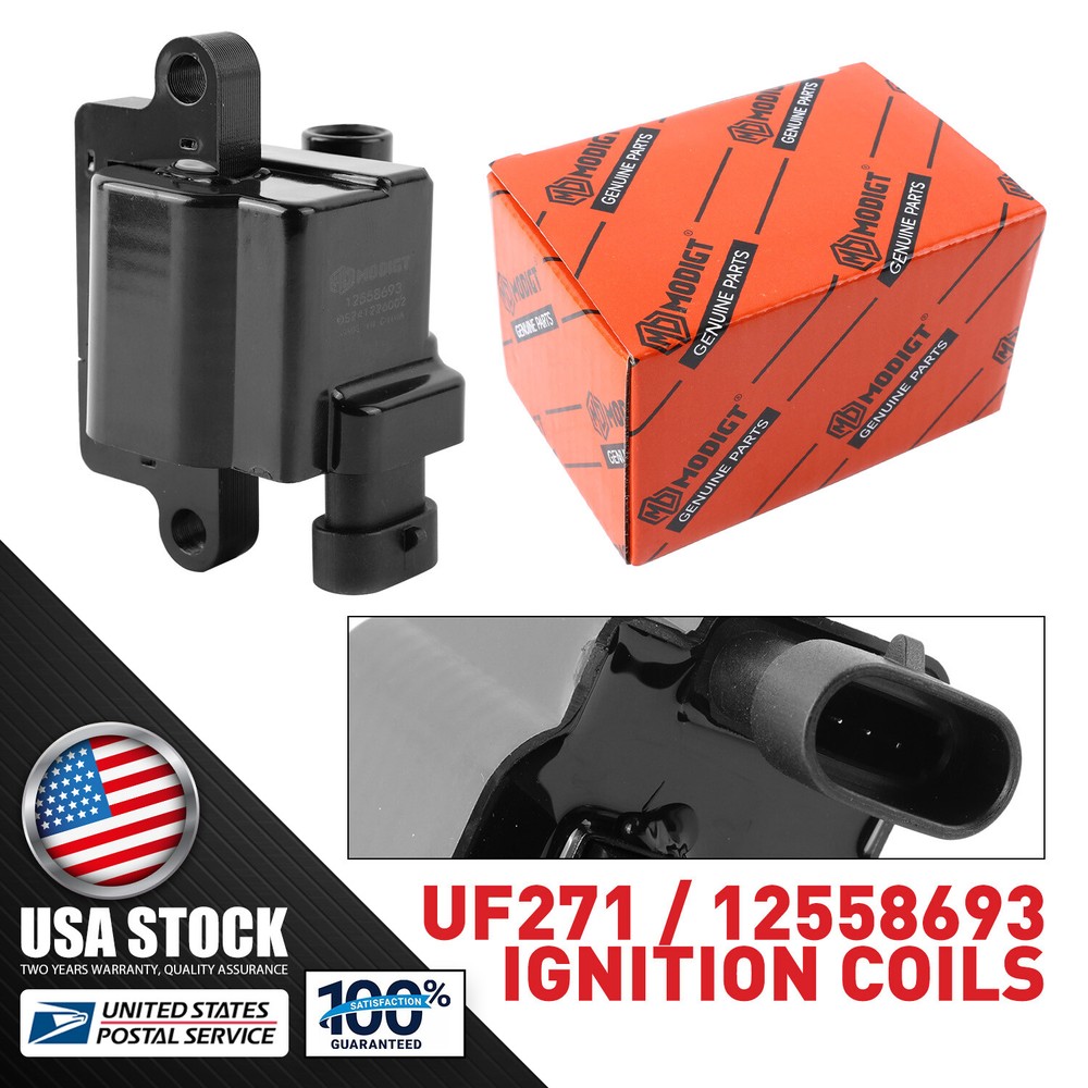 High Performance Square Ignition Coils for Chevy GMC 4.8L 5.3L 6.0L 8.1L UF271