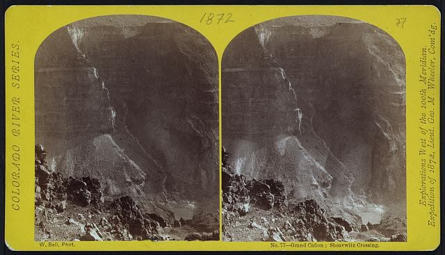 Photo of Stereograph,Grand Canyon,Sheavwitz Crossing,Colorado River,Landscape 9
