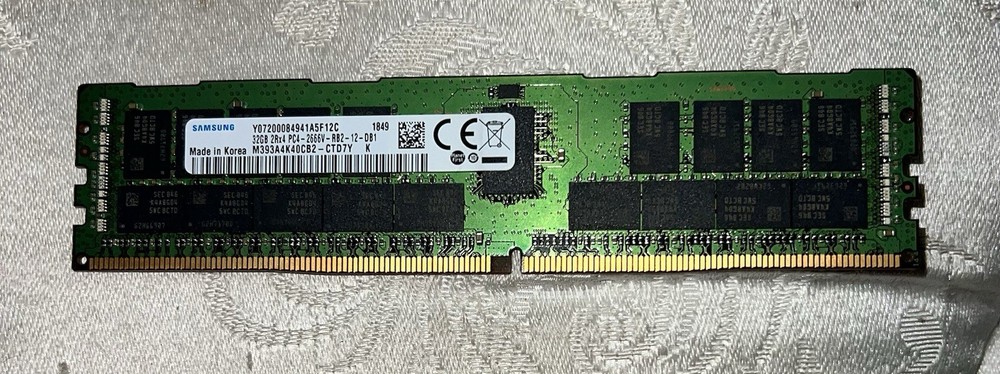Samsung 32GB PC4-2666V ( DDR4-3200 ) Laptop  Memory M393A4K40CB2 - CTD7Y
