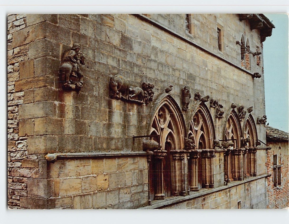 Postcard La Maison du Grand Veneur (détail) Cordes France