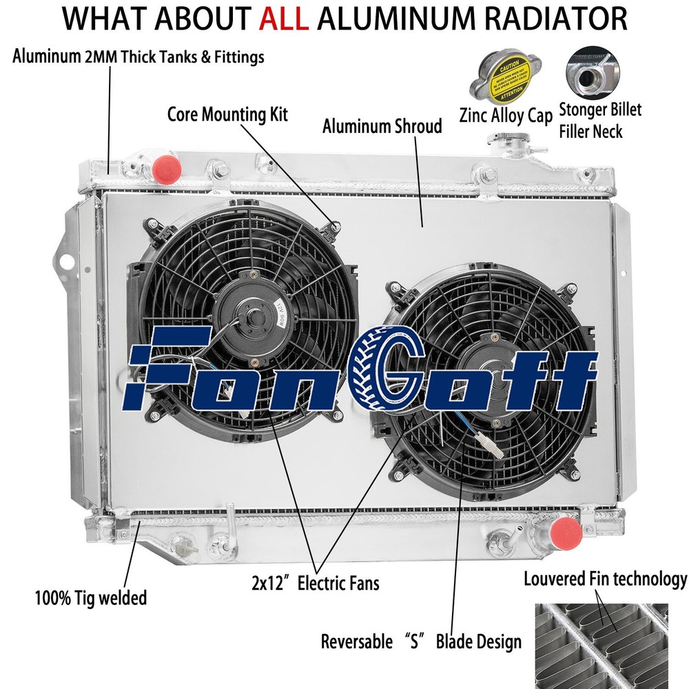 3 Row Radiator Shroud 2x12