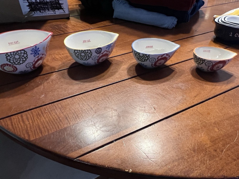 Ceramic Measuring cups Pier One Zinnia Nesting