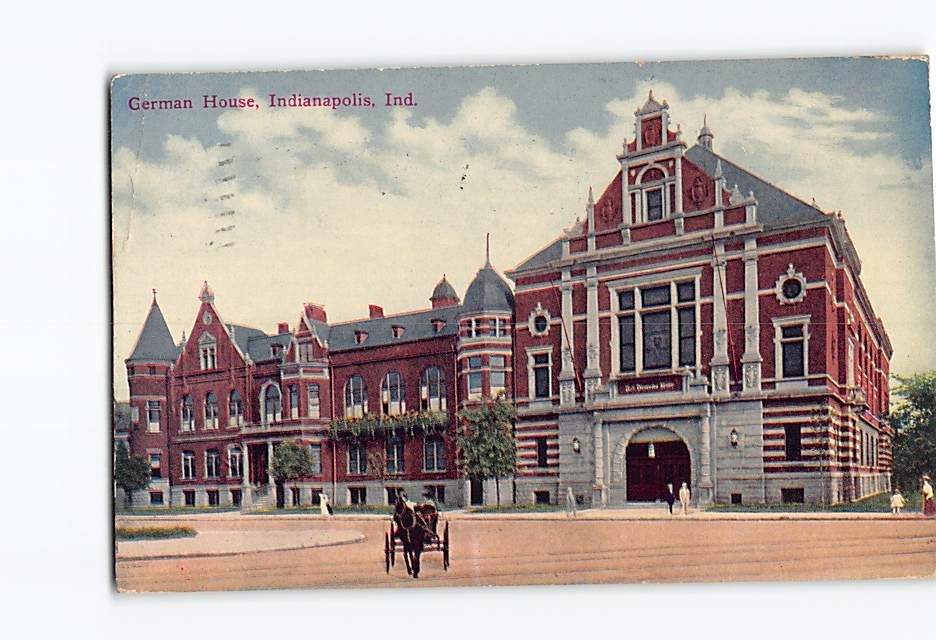Postcard German House Indianapolis Indiana USA North America