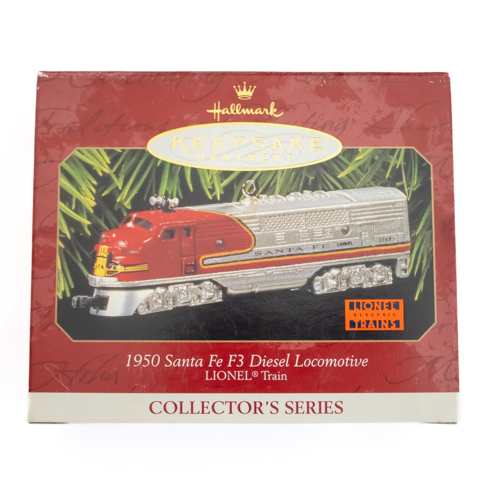 1997 Hallmark Keepsake Lionel Santa Fe F3 Diesel Train Ornament