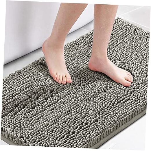 Microfiber Bath Rugs Chenille Floor Mat Ultra Soft 24