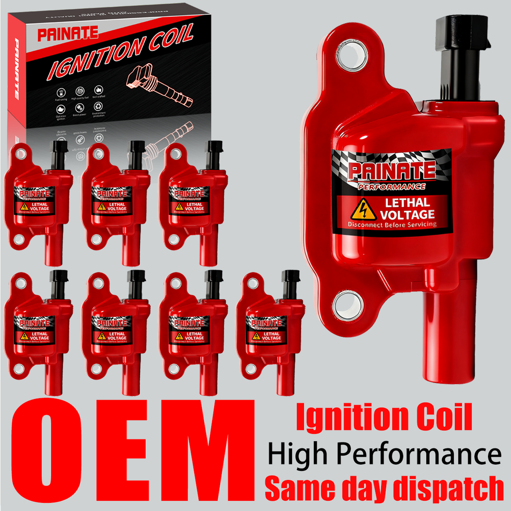 8X OEM High Performance Round Ignition Coil For Chevy GMC 5.3L 6.0L 6.2L UF413