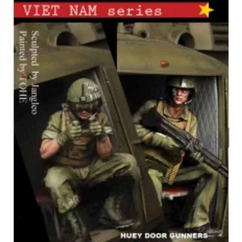 1/35 Resin UH1-HUEY Door Gunners 2 Figures Unpainted Unassembled