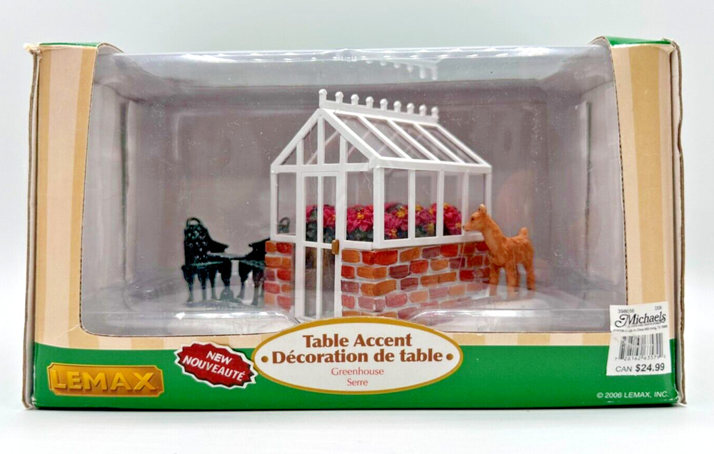 Lemax Christmas Village Table Accent 'Greenhouse' - 2006-image