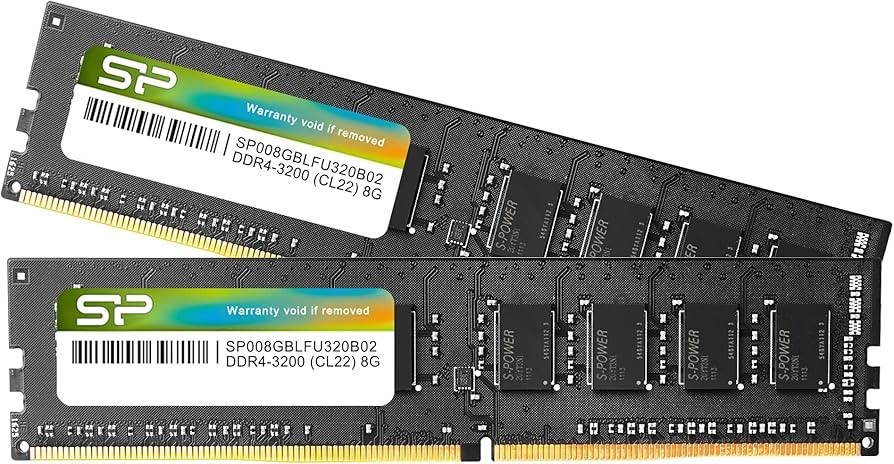 SP Silicon Power 16GB DDR4 3200MHz (2x8GB) CL22 Desktop Memory Kit