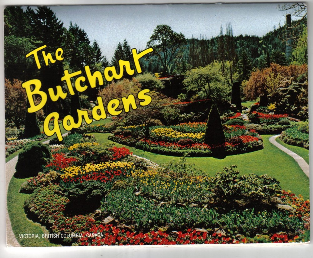 British Columbia Postcard Booklet Victoria The Butchart Gardens 15 Views