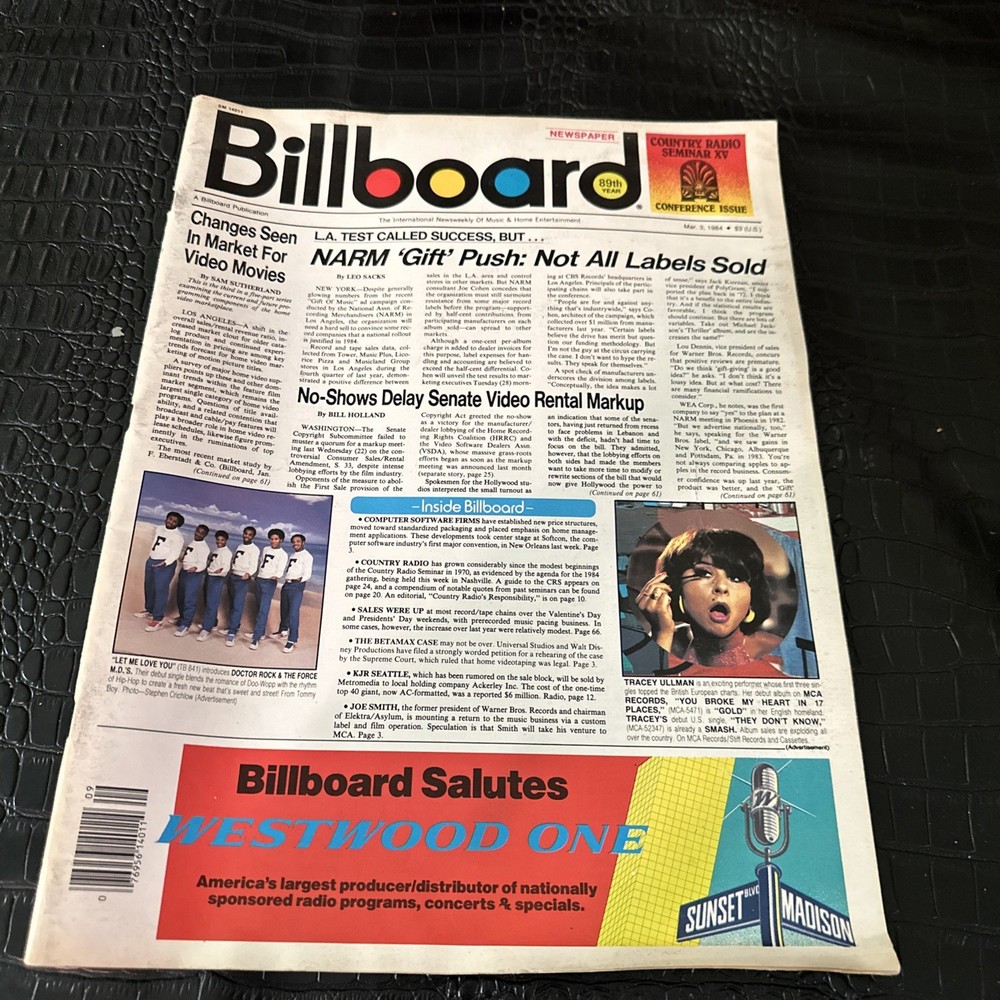 Billboard magazine March 3 1984 Great Ads