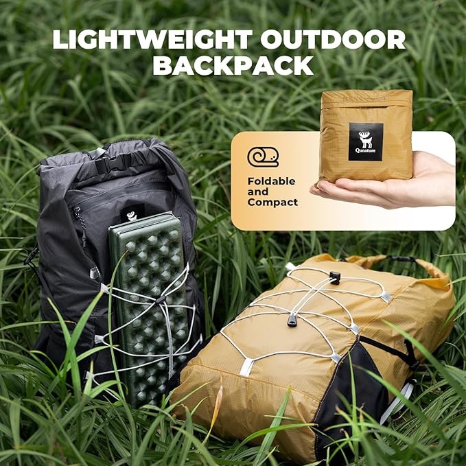 Qunature 20L Hiking Backpack Lightweight Packable Waterproof Foldable Daypack