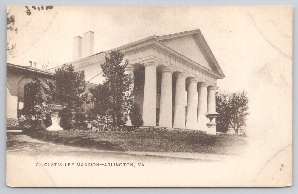 Custis-Lee Mansion Arlington VA Postcard Foster & Reynolds Early 1900s