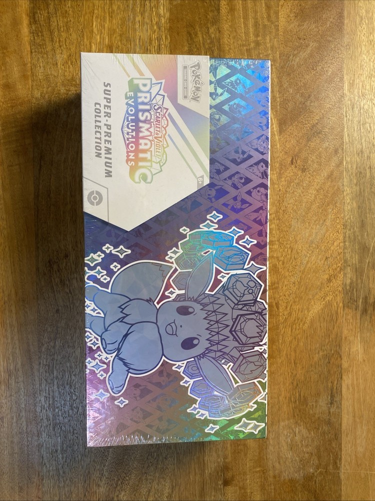 Pokémon TCG Scarlet Violet Prismatic Evolutions Super Premium Collection Box