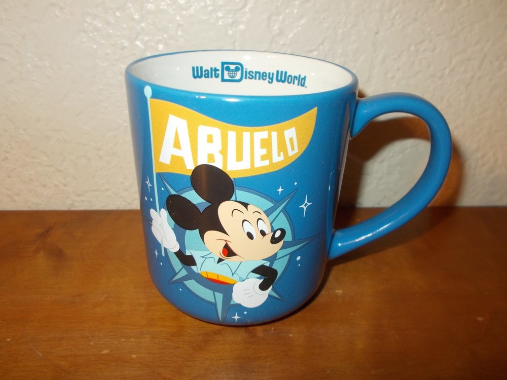 Disney Parks Walt Disney World Abuelo Mickey Mouse Blue Coffee Cup Mug-image