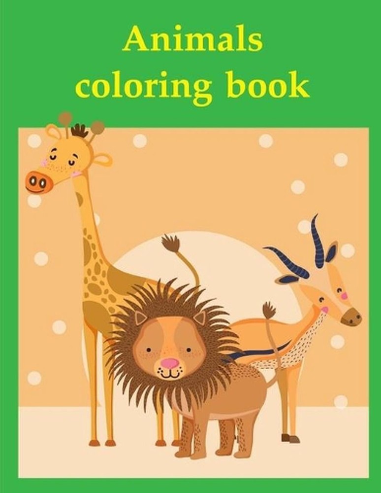 Animals coloring book: Funny Image age 2-5, special Christmas design by J.K. Mim