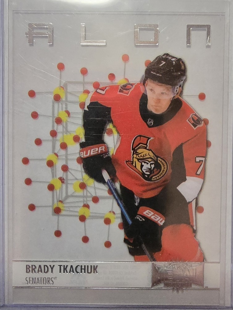 2020-21 Skybox Metal Universe Alon Brady Tkachuk #A-6 Hockey Card