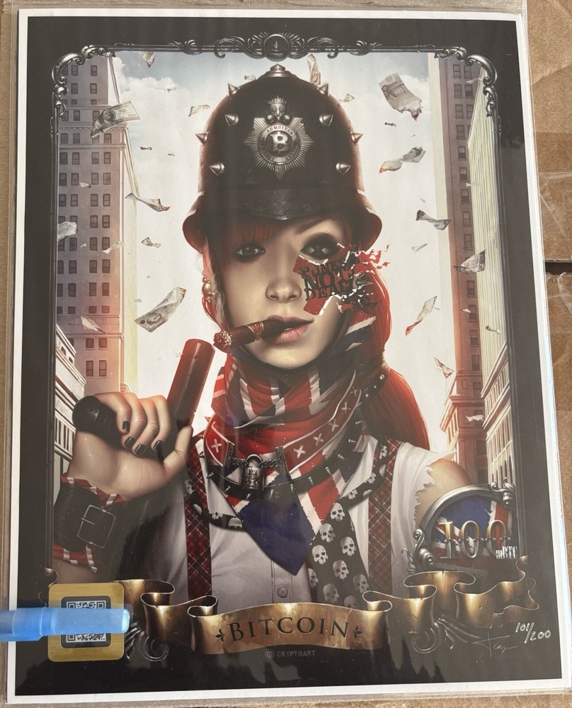 “Bobby” Rare CryptoArt Giclée Print by Alexander Fodosov (unloaded) #101/200