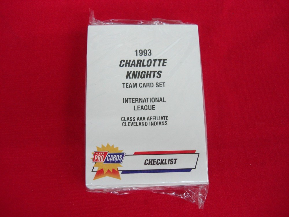 1993 CHARLOTTE KNIGHTS FLEER PROCARDS MiLB TEAM SET J THOME C MANUEL CLEVELAND