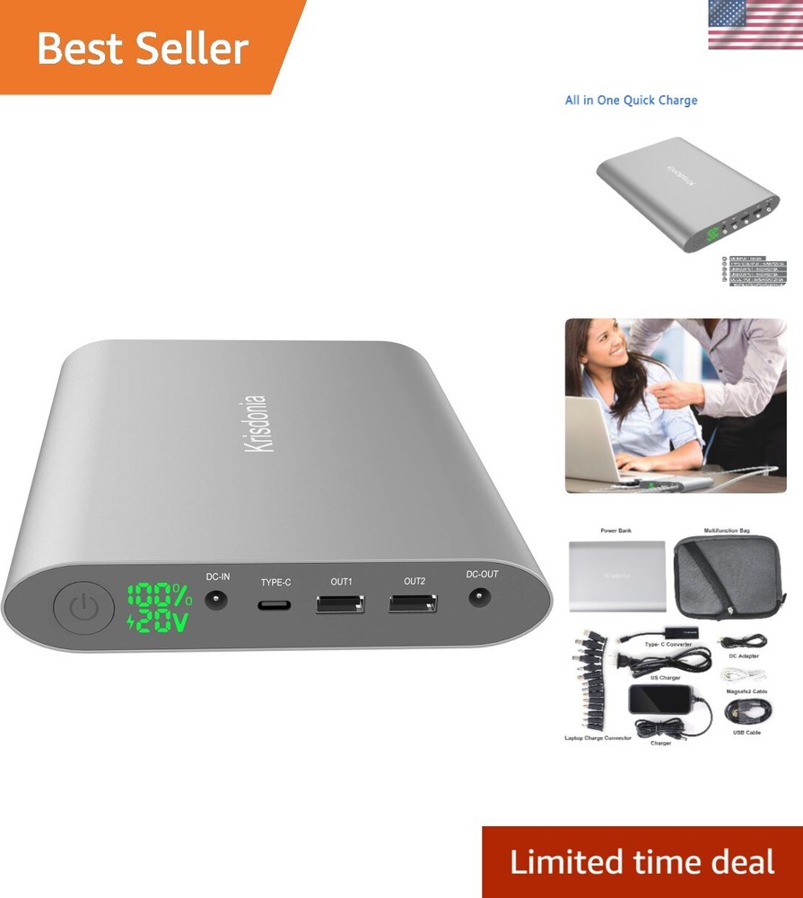Portable 185Wh 50000mAh Laptop Power Bank External Battery Pack Charger