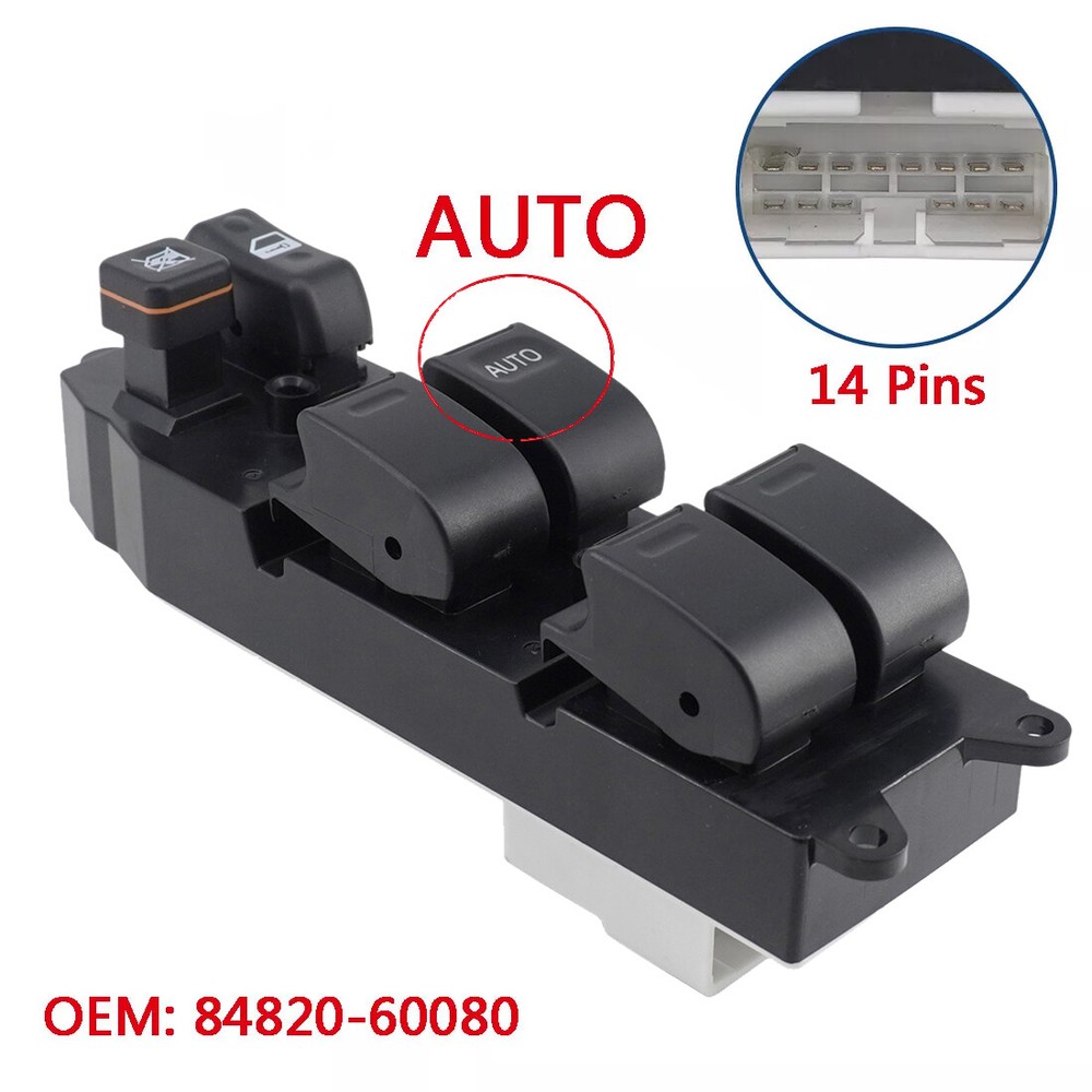 Toyota Hilux Prado RHD Power Window Switch 14-Pin 84820-60080