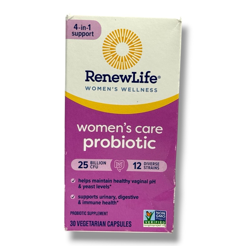 RenewLife Women's Care Probiotic Supplement -30 Vegetarian Capsules- New In Box
