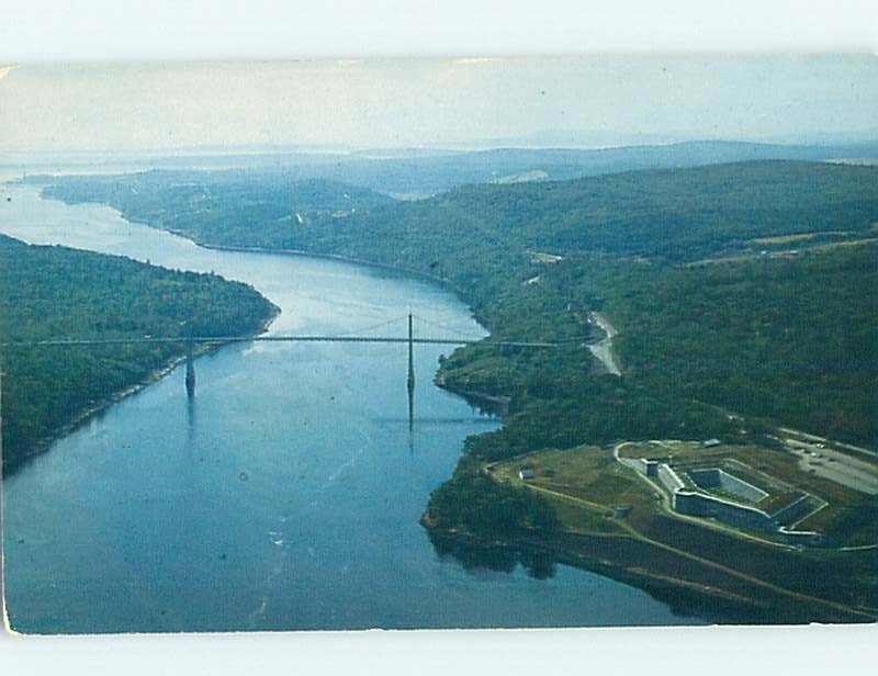 Unused Pre-1980 BRIDGE SCENE Prospect - Near Bucksport & Bangor Maine ME H7645