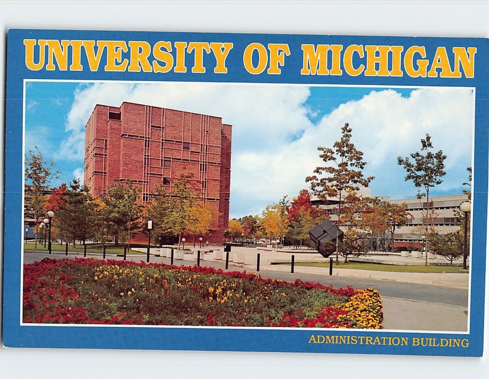 Postcard Administration Building University Of Michigan Ann Arbor Michigan USA