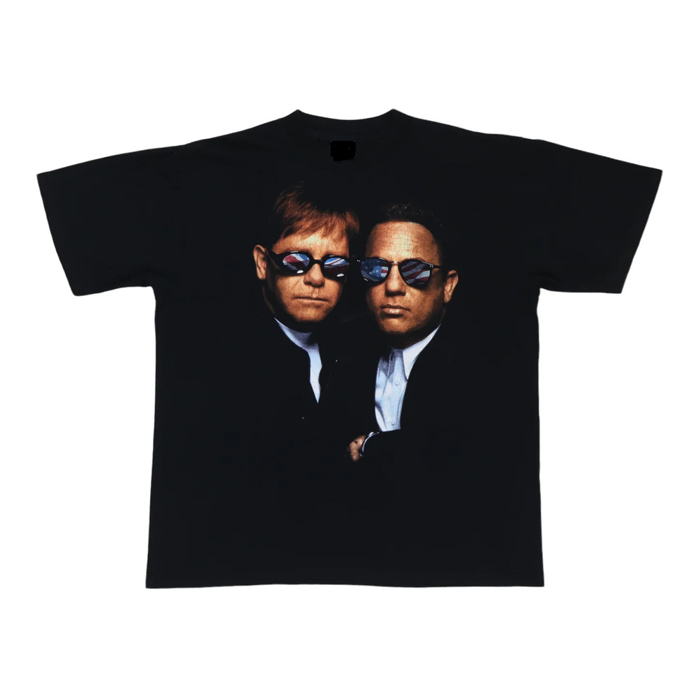 Billy Joel Elton John Face To Face Tour Shirt, Vintage Unisex T-Shirt