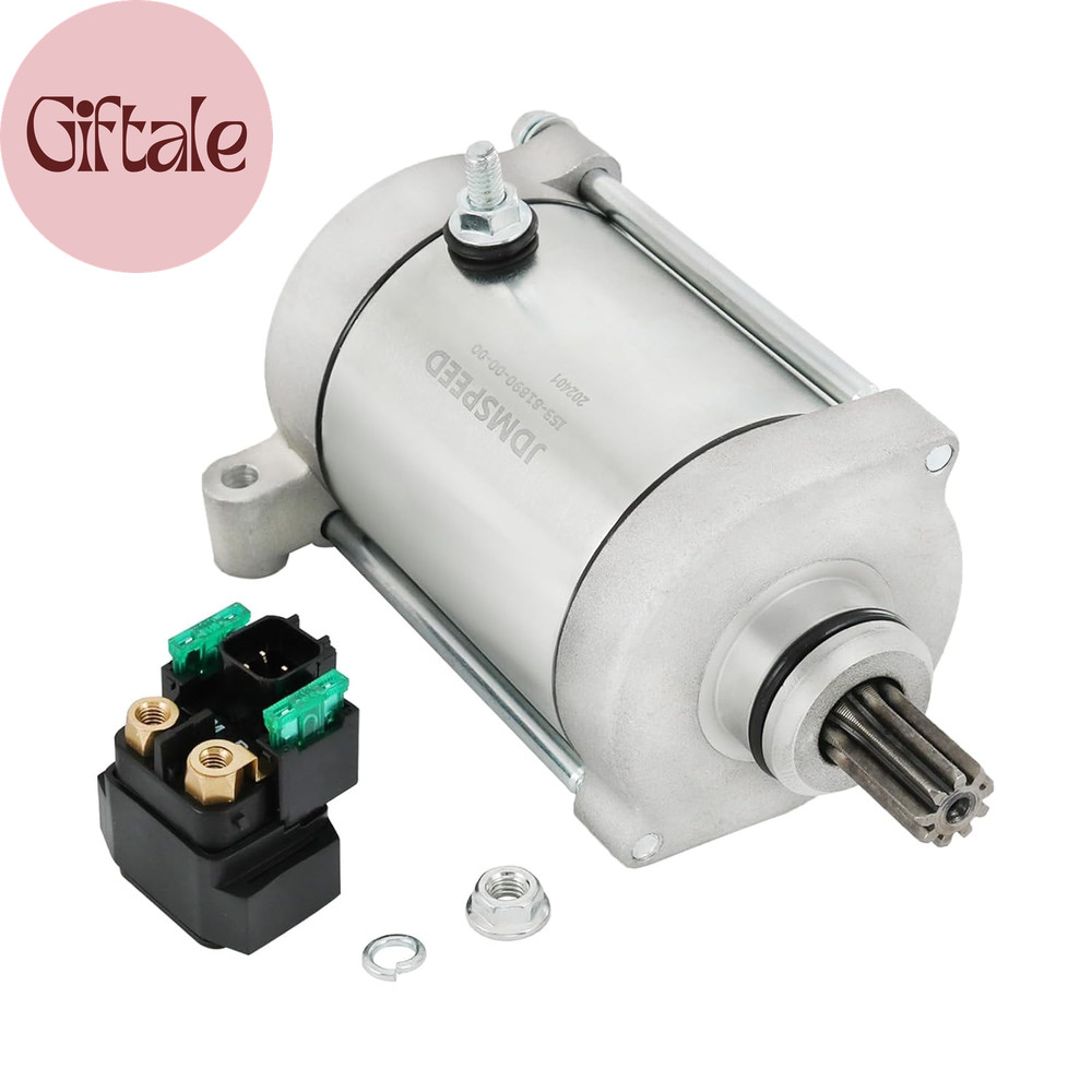 Starter & Relay Compatible with 2007 2008 Yamaha Grizzly 700 YFM7FG Replace # 1S