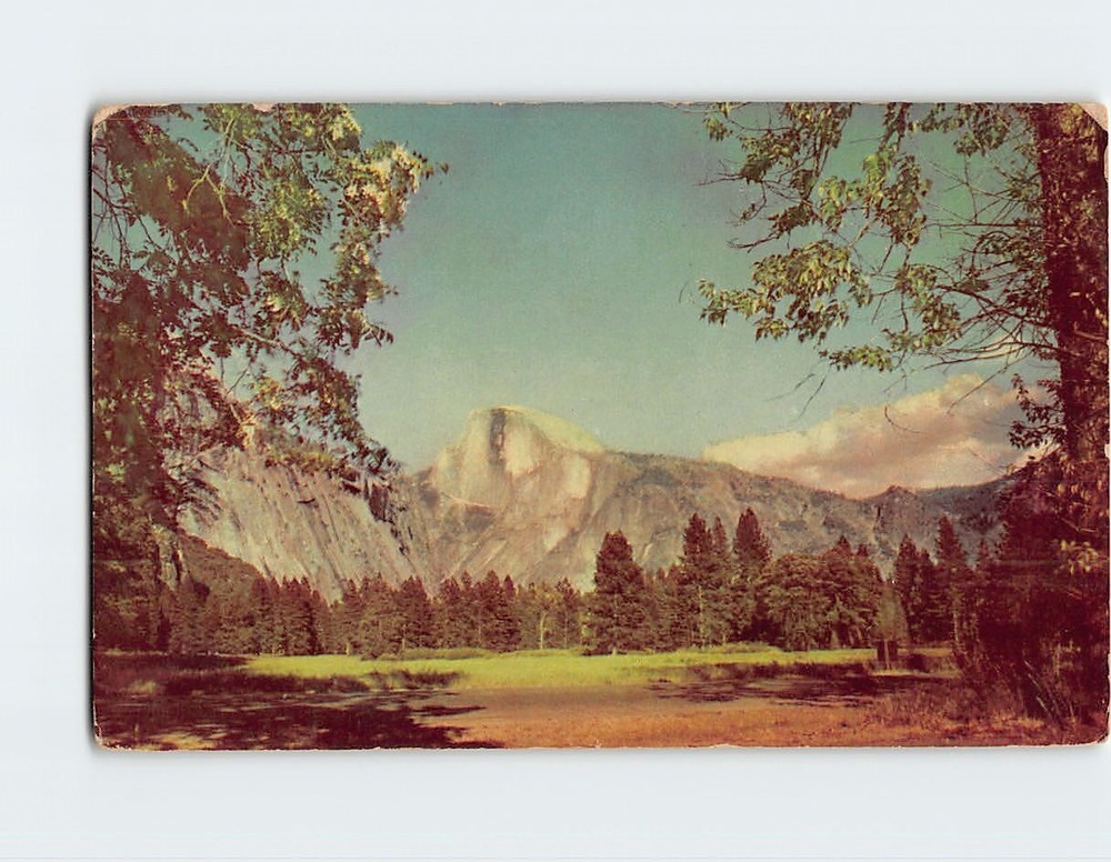 Postcard Half Dome Yosemite National Park California USA North America