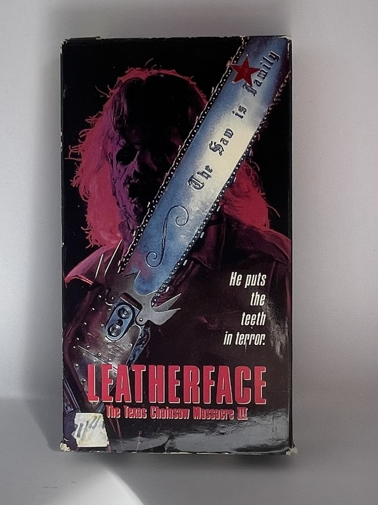VHS Leatherface The Texas Chainsaw Massacre 3 Cult Horror