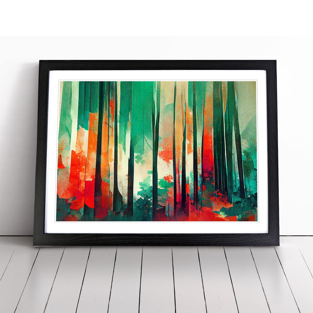 Abstract Forest Arty Vol.1 Wall Art Print Framed Canvas Picture Poster Decor-image